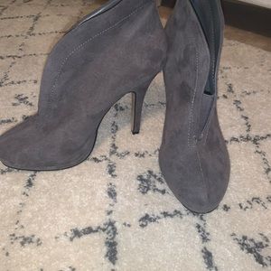 High heel booties